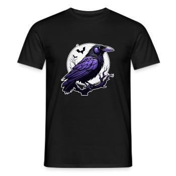 Halloween - Hard Rock - Rabe - Männer T-Shirt - Schwarz - Vorne - AI Model Male 178 light (178cm)
