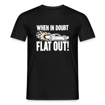 En cas de doute, à fond ! - T-shirt homme - noir - Devant - AI Model Male 178 light (178cm)