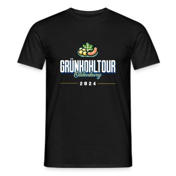 Grünkohlfahrt Oldenbug 2024 - Männer T-Shirt - Schwarz - Vorne - AI Model Male 178 light (178cm)