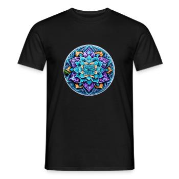 Mandala Relaxation - T-shirt homme - noir - Devant - AI Model Male 178 light (178cm)