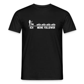 Schaf Schäfer Schäferei Bauer Landwirt Bauernhof S - Männer T-Shirt - Schwarz - Vorne - AI Model Male 178 light (178cm)