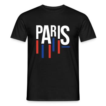 Classic Paris Souvenir - Men's T-Shirt - black - Front - AI Model Male 178 light (178cm)