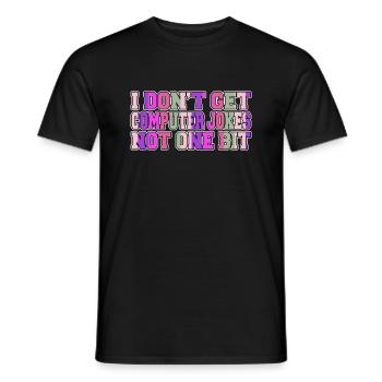 Cadeau d’anniversaire de déclaration de robotique - T-shirt homme - noir - Devant - AI Model Male 178 light (178cm)