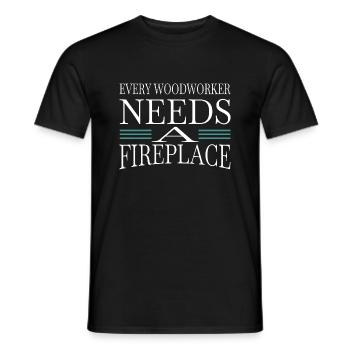 abattage cadeau d’anniversaire travail de la forêt - T-shirt homme - noir - Devant - AI Model Male 178 light (178cm)
