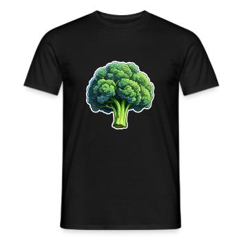 Brokkoliröschen - Männer T-Shirt - Schwarz - Vorne - AI Model Male 178 light (178cm)