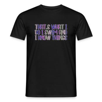 Biker Cool Fun Statement Birthday Present Idea - Men's T-Shirt - black - Front - AI Model Male 178 light (178cm)