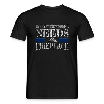 geek jokes present idea carpenter funny tshirts - Männer T-Shirt - Schwarz - Vorne - AI Model Male 178 light (178cm)
