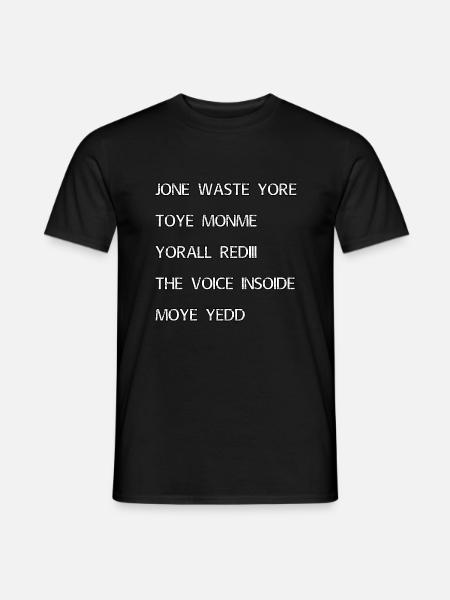 JONE WASTE YORE TOYE MONME YORALL REDIII DE STEM - Heren T-shirt - zwart