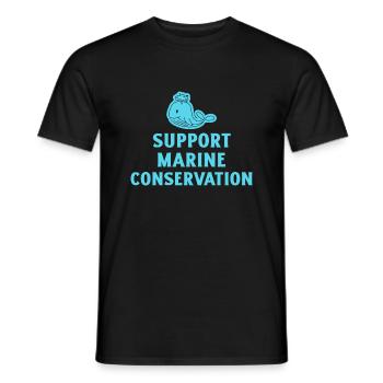 Marine Conservation - Men's T-Shirt - black - Front - AI Model Male 178 light (178cm)
