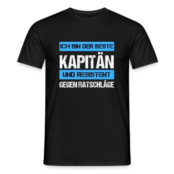 Capitaine résistant - T-shirt homme - noir - Devant - AI Model Male 178 light (178cm)