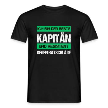 Capitaine résistant - T-shirt homme - noir - Devant - AI Model Male 178 light (178cm)