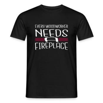 forestry the carpenters carpenter funny tshirts - Männer T-Shirt - Schwarz - Vorne - AI Model Male 178 light (178cm)