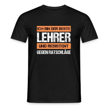Professeur résistant - T-shirt homme - noir - Devant - AI Model Male 178 light (178cm)