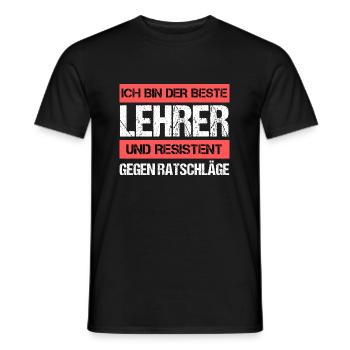 Resistant teacher - Men's T-Shirt - black - Front - AI Model Male 178 light (178cm)