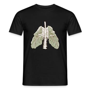 poumon laitue - T-shirt homme - noir - Devant - AI Model Male 178 light (178cm)