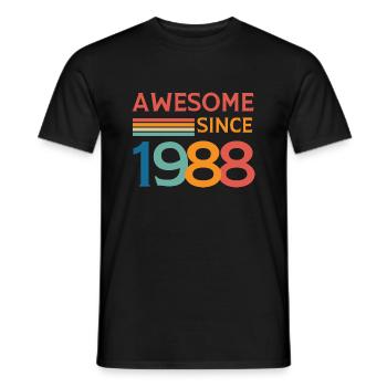 Großartig seit 1988 - Männer T-Shirt - Schwarz - Vorne - AI Model Male 178 light (178cm)