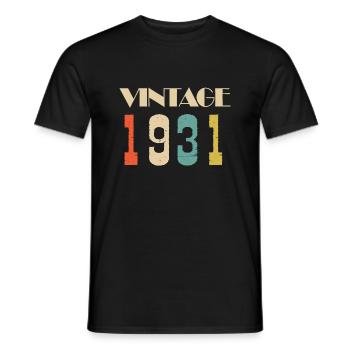 2016 Vintage Édition limitée Cadeau - T-shirt homme - noir - Devant - AI Model Male 178 light (178cm)