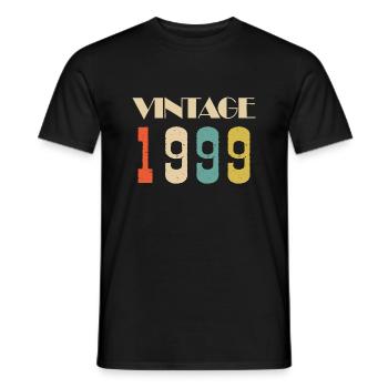 1948 Vintage Édition limitée Cadeau - T-shirt homme - noir - Devant - AI Model Male 178 light (178cm)