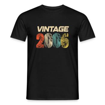 Vintage 2006 Retro - Best-seller - T-shirt homme - noir - Devant - AI Model Male 178 light (178cm)