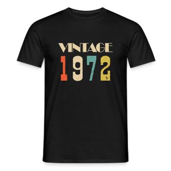 1975 Vintage Édition limitée Cadeau - T-shirt homme - noir - Devant - AI Model Male 178 light (178cm)
