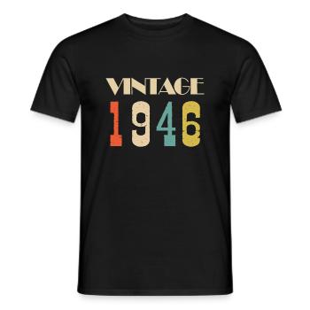 2001 Vintage Geschenk in limitierter Auflage - Männer T-Shirt - Schwarz - Vorne - AI Model Male 178 light (178cm)