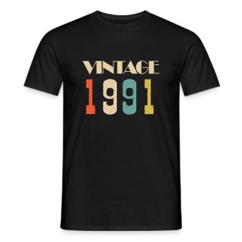 1956 Vintage Édition limitée Cadeau - T-shirt homme - noir - Devant - AI Model Male 178 light (178cm)