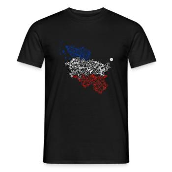 Fahrradland Schleswig-Holstein - Männer T-Shirt - Schwarz - Vorne - AI Model Male 178 light (178cm)