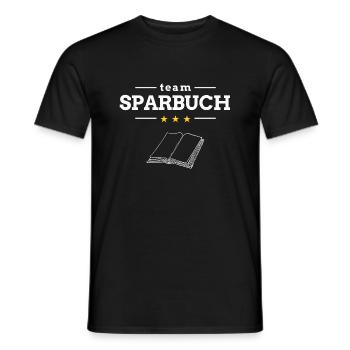 Team Sparbuch - Männer T-Shirt - Schwarz - Vorne - AI Model Male 178 light (178cm)