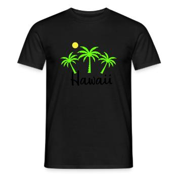 Hawaii - Men's T-Shirt - black - Front - AI Model Male 178 light (178cm)