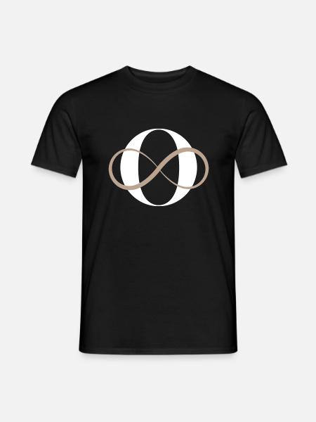 Unendlicher Buchstabe O - Männer T-Shirt - Schwarz
