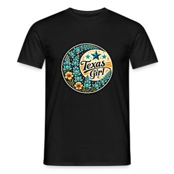 Fille du Texas - T-shirt homme - noir - Devant - AI Model Male 178 light (178cm)
