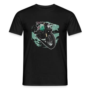 Bobber // Custom // Motorcycle - Men's T-Shirt - black - Front - AI Model Male 178 light (178cm)