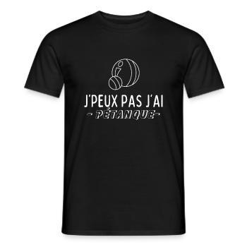 Ich kann, ich habe kein Pétanque - Männer T-Shirt - Schwarz - Vorne - AI Model Male 178 light (178cm)