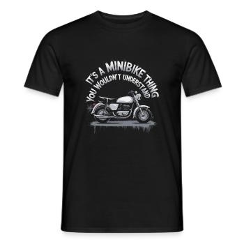 Small bikes, big fun - Men's T-Shirt - black - Front - AI Model Male 178 light (178cm)