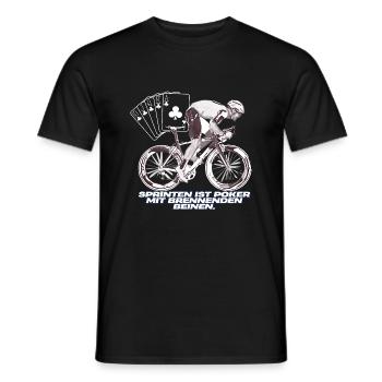 Risiko & Tempo: Die Kunst des Sprintens - Männer T-Shirt - Schwarz - Vorne - AI Model Male 178 light (178cm)