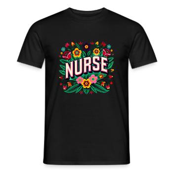 Infirmier - T-shirt homme - noir - Devant - AI Model Male 178 light (178cm)