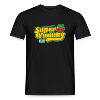 Erdbeeren und spaß - Männer T-Shirt - Schwarz - Vorne - AI Model Male 178 light (178cm)