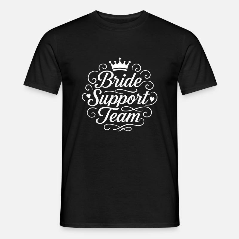 Bride Support Team - Men’s T-shirt - black