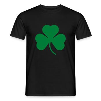 Shamrock - Männer T-Shirt - Schwarz - Vorne - AI Model Male 178 light (178cm)