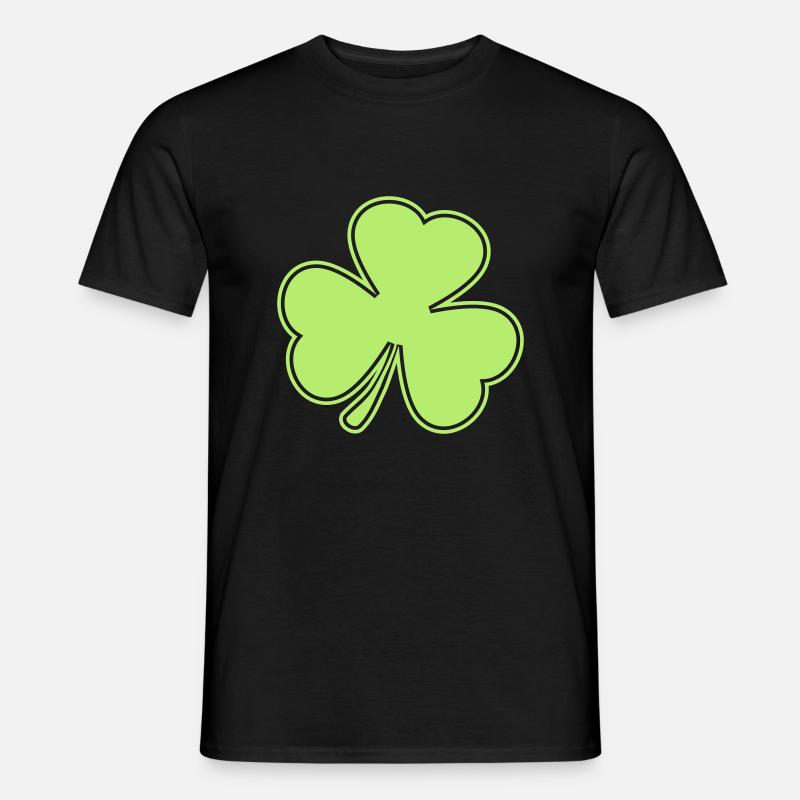 kleeblatt St. Patrick´s Day - Männer T-Shirt - Schwarz