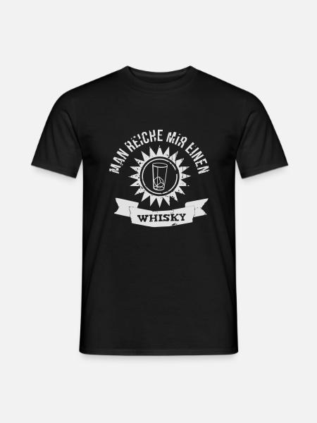 Man reiche mir einen Whisky - Männer T-Shirt - Schwarz