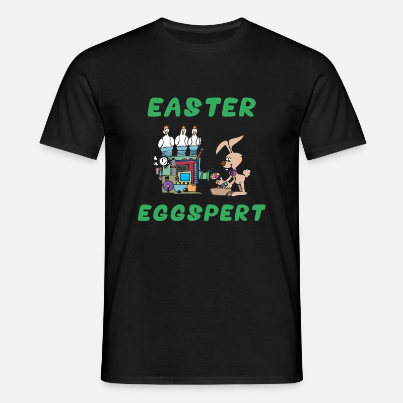 Easter Eggspert - Men's T-Shirt - black