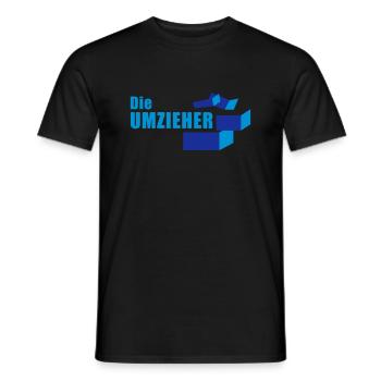 Umzugsteam "Die Umzieher" - Männer T-Shirt - Schwarz - Vorne - AI Model Male 178 light (178cm)
