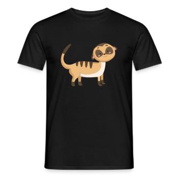 Shartier femelle terrienne - T-shirt homme - noir - Devant - AI Model Male 178 light (178cm)