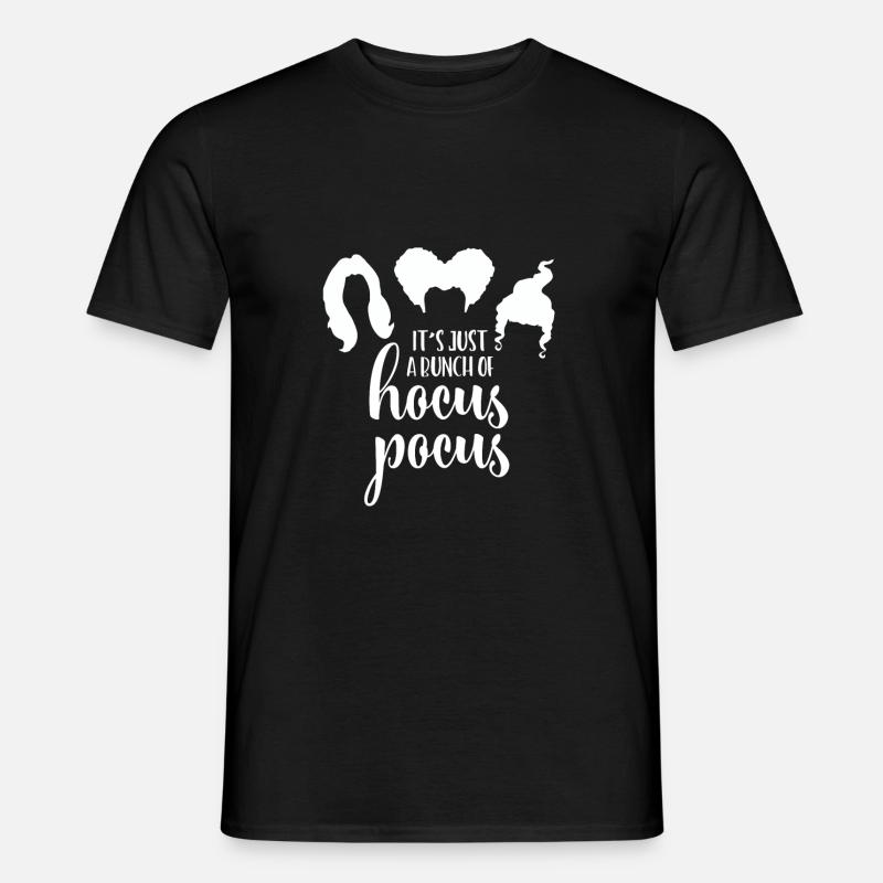 Hocus Pocus Perücken - Männer T-Shirt - Schwarz