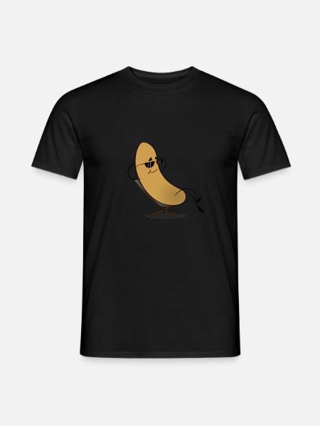 Banana / banana - tanning in summer - Men's T-Shirt - black