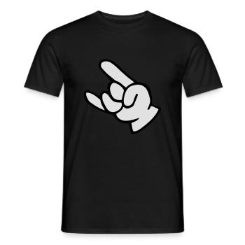 main rock - T-shirt homme - noir - Devant - AI Model Male 178 light (178cm)