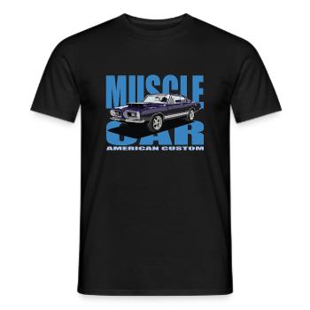 MuscleCar - T-shirt homme - noir - Devant - AI Model Male 178 light (178cm)