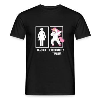 Kindergarten Teacher - Men's T-Shirt - black - Front - AI Model Male 178 light (178cm)