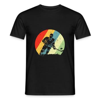 Hockey hockey sport - T-shirt homme - noir - Devant - AI Model Male 178 light (178cm)